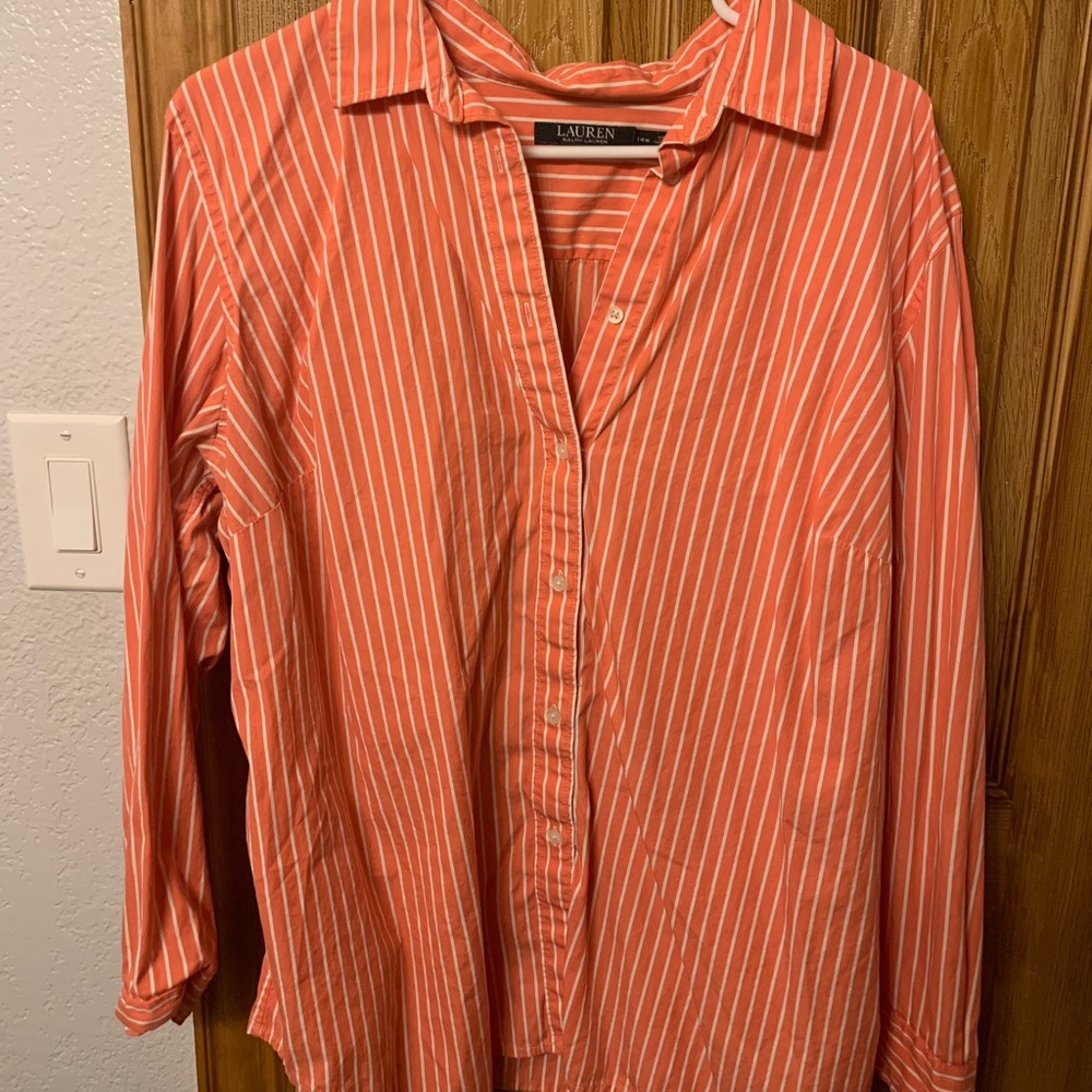 Lauren by RL Striped Button Down